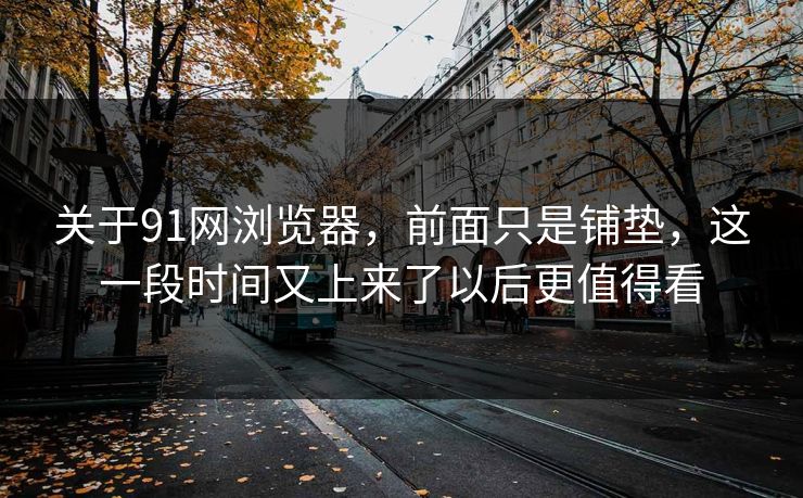 关于91网浏览器，前面只是铺垫，这一段时间又上来了以后更值得看